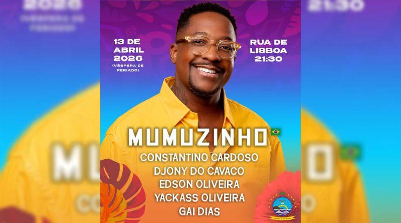 São Vicente: Brasileiro Mumuzinho anima espectáculo musical em celebração ao Dia da Cidade do Mindelo