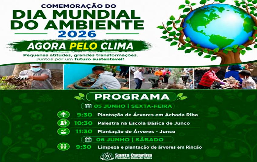 Santa Catarina assinala dia mundial do ambiente com dois dias de atividade dedicada ao clima