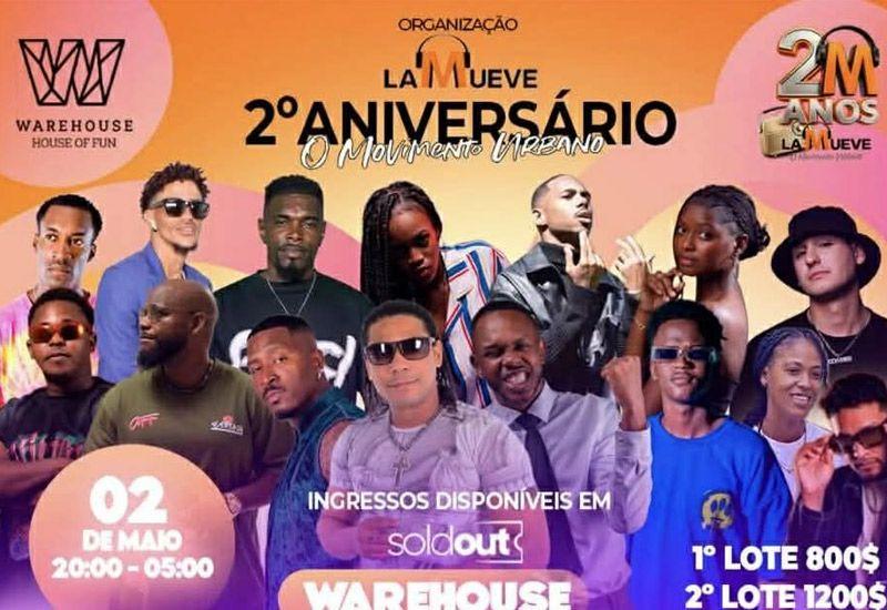 Celebração do 2º Aniversário da LA MUEVE no Warehouse