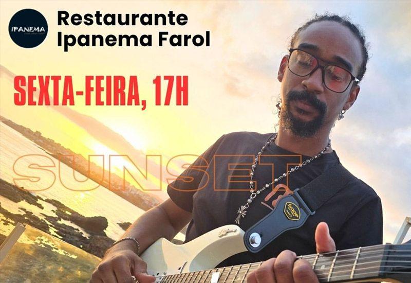 "Sunset e Live Music" com Mário Gamboa, no Restaurante Ipanema Farol