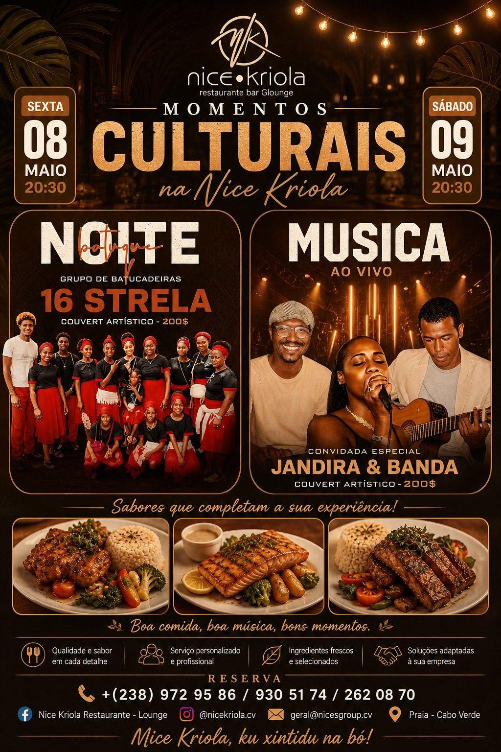 Grupo Batucadeiras 16 Estrela e Jandira & Banda na Nice Kriola