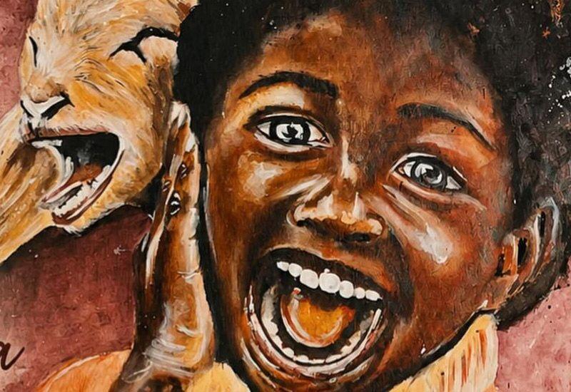 Exposição de pintura "Nha Txom" de Júnior Sousa, na Galeria de Arte Tutu Sousa