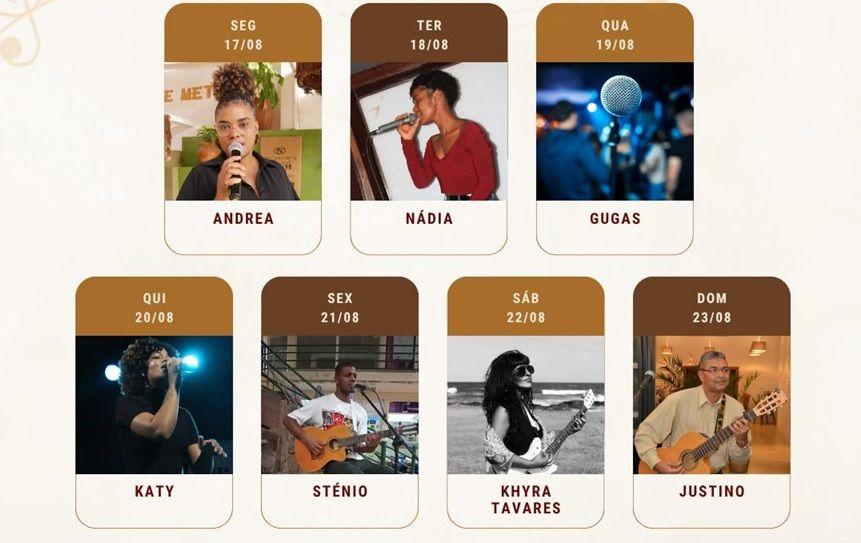 Agenda Semanal Música ao Vivo, na Taverna