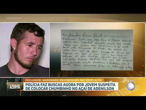 Homem envenenado com chumbinho no açaí faz revelação e defende namorada foragida