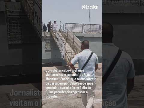 Jornalistas cabo-verdianos visitam o Navio militar espanhol “Furor” que se encontra em Cabo Verde