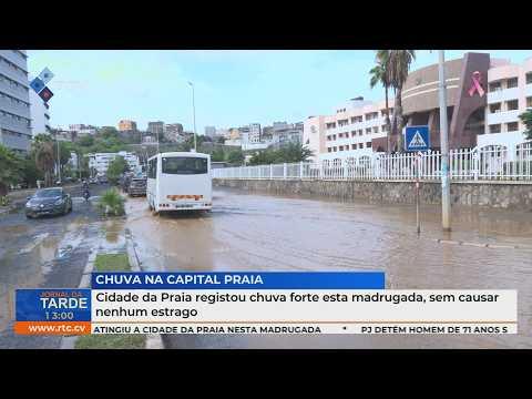 Cidade da Praia registou chuva forte esta madrugada, sem causar nenhum estrago