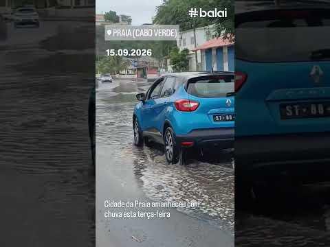 A capital cabo-verdiana amanheceu com chuva esta terça-feira,  15.#caboverde #chuva #CidadedaPraia