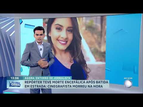 Corpo de jornalista Alice Ribeiro é sepultado em MG, ela e cinegrafista morreram em acidente