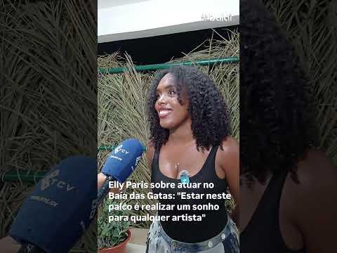 "Estar neste palco é realizar um sonho para qualquer artista", afirmou Elly Paris #caboverde