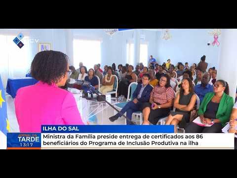 MF preside entrega de certificados aos 86 beneficiários do Programa de Inclusão Produtiva na ilha