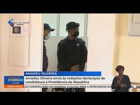 Amadeu Oliveira envia às redações declaração de candidatura à Presidência da República
