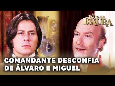 A ESCRAVA ISAURA: Comandante acredita que Álvaro e Miguel querem inocentar Isaura