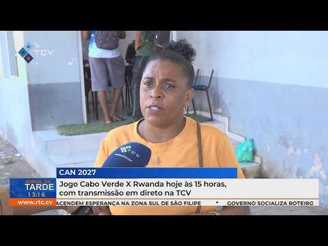 Jogo Cabo Verde X Rwanda hoje às 15 horas, com transmissão em direto na TCV
