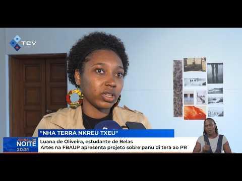 Luana de Oliveira, estudante de Belas Artes na FBAUP apresenta projeto sobre panu di tera ao PR