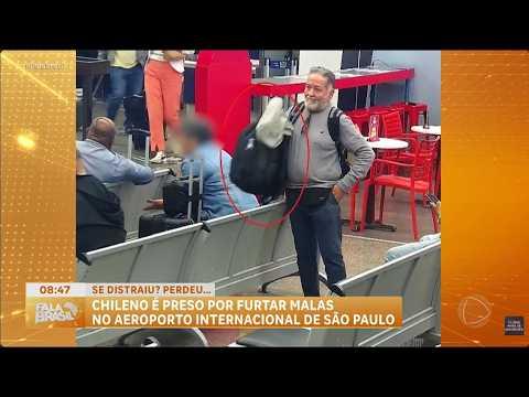 Chileno é preso por furtos no Aeroporto de Guarulhos, em SP