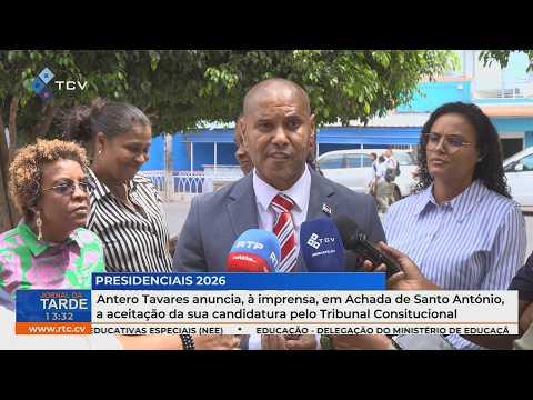 Antero Tavares anuncia em Achada de Santo António aceitação pelo Tribunal Constitucional