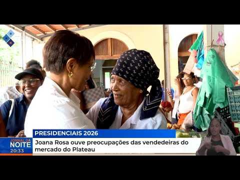 Joana Rosa ouve preocupações das vendedeiras do mercado do Plateau