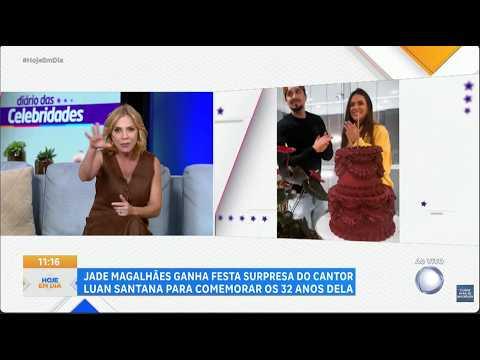 Luan Santana Celebra Aniversário de Jade Magalhães com Festa Surpresa