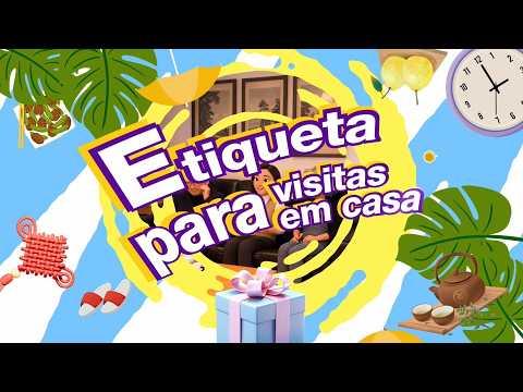 Etiqueta para visitas em casa.