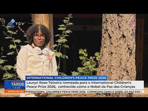 Lauryn Rose Teixeira nomeada para o Prémio Internacional da Paz das Crianças 2026