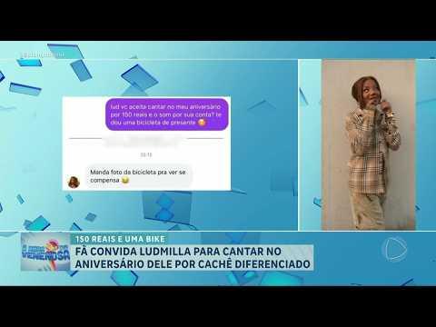 Fã Convida Ludmilla para Aniversário com R$ 150 e uma Bicicleta