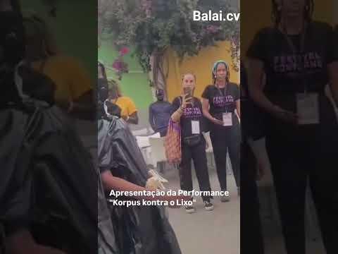 Kontornu: "Korpu kontra o Lixo” foi a performance apresentada nesta terça-feira, 12, na Rua Pedonal