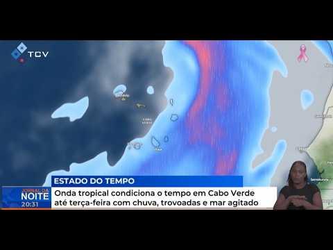 Onda tropical condiciona o tempo em Cabo Verde até terça-feira com chuva, trovoadas e mar agitado