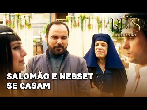 REIS - A SUCESSÃO: Salomão e Nebset se casam em cerimônia exuberante