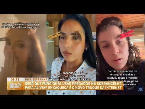 Será que funciona? Uso de pregador na sobrancelha para enxaqueca viraliza nas redes; entenda