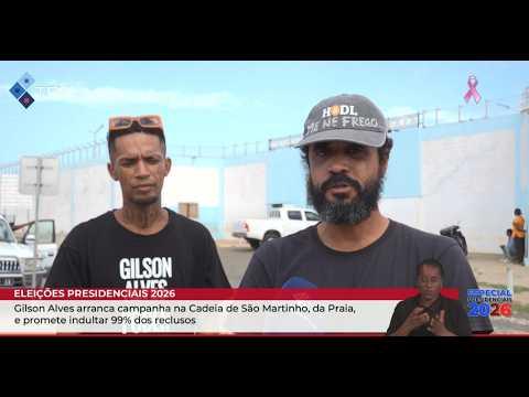 Gilson Alves arranca campanha na Cadeia de São Martinho, Praia, e promete indultar 99% dos reclusos