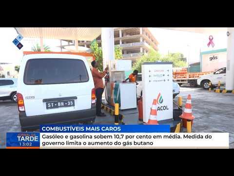 Gasóleo e gasolina sobem 10,7 por cento em média. Medida do governo limita o aumento no gás butano