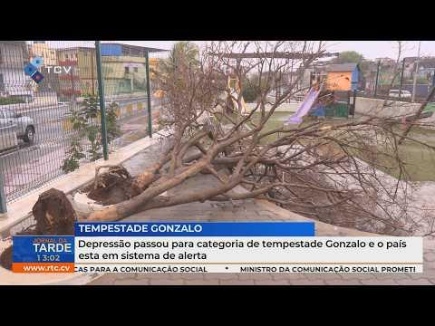 Depressão passou para categoria de tempestade Gonzalo e o país esta em sistema de alerta