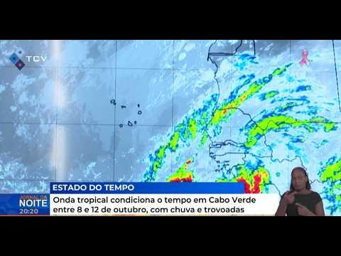 Onda tropical condiciona o tempo em Cabo Verde entre 8 e 12 de outubro, com chuva e trovoadas