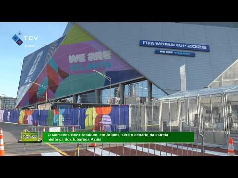 O Mercedes Benz Stadium  em Atlanta, será o cenário da estreia histórica dos Tubarões Azuis