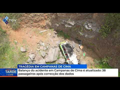 Balanço do acidente em Campanas de Cima é atualizado: 38 passageiros após correcção dos dados