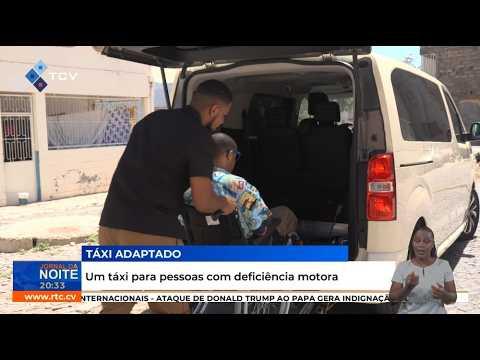 Um táxi para pessoas com deficiência motora