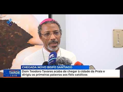 Dom Teodoro chega à Praia e dirige primeiras palavras aos fiéis