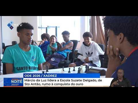 Xadrez: Márcio da Luz lidera a Escola Suzete Delgado, de Sto Antão, rumo à conquista do ouro