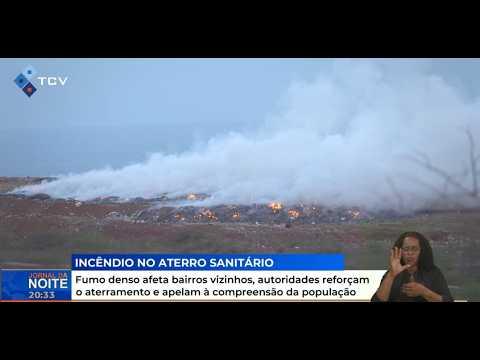 Fumo denso afeta bairros vizinhos, autoridades reforçam o aterramento e apelam à compreensão