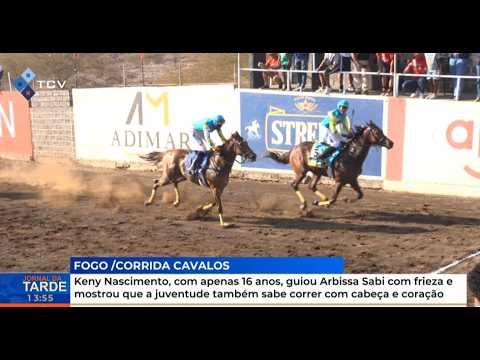 Fogo: Keny Nascimento, 16 anos, brilha na corrida de cavalos