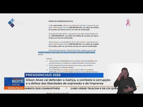 Gilson Alves defende Justiça, combate à corrupção e liberdades de expressão e de imprensa