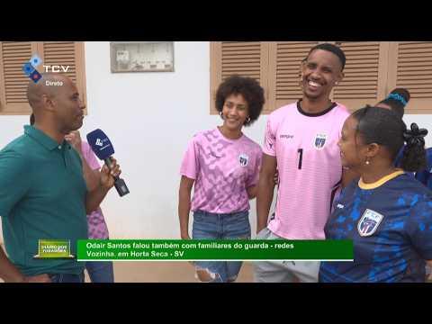 Familiares do guarda redes Vozinha, em Horta Seca, ilha de São Vicente