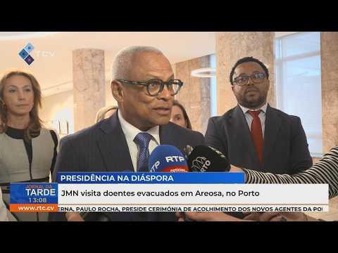 José Maria Nevesvisita doentes evacuados em Areosa, no Porto, Portugal
