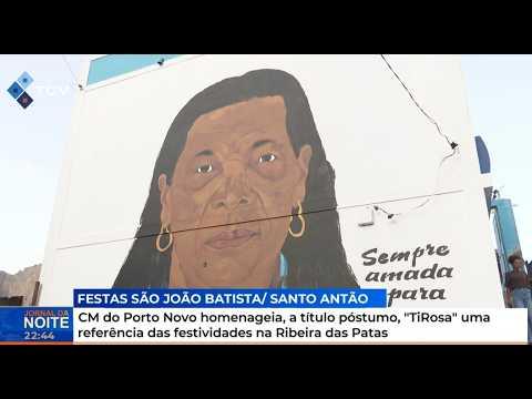 CM do Porto Novo Homenageia 'TiRosa' nas Festividades da Ribeira das Patas