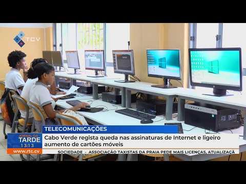Cabo Verde regista queda nas assinaturas de Internet e ligeiro aumento de cartões móveis