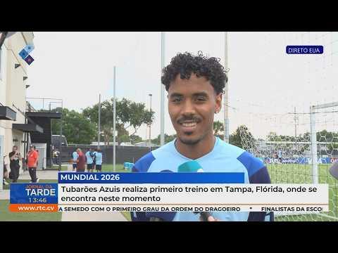 Tubarões Azuis realiza primeiro treino em Tampa, Flórida, onde se encontra neste momento