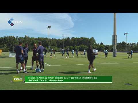 Tubarões Azuis Preparam-se para Jogo Crucial na História do Futebol Cabo-Verdiano
