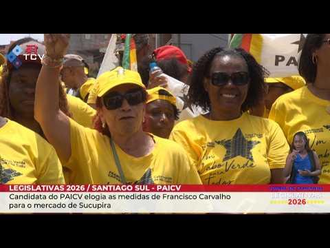 Candidata do PAICV elogia as medidas de Francisco Carvalho para o mercado de Sucupira