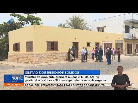 Ministro do Ambiente promete apoiar C.M. do Sal nos resíduos e expansão da rede de esgotos