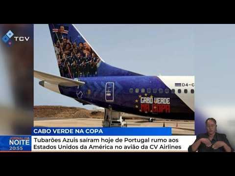 Tubarões Azuis saíram hoje de Portugal rumo aos Estados Unidos da América no avião da CV Airlines